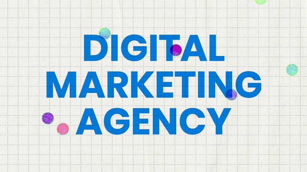 Digital Marketing Agency blog banner template, editable text