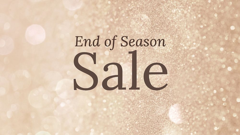 End of season sale blog banner template, editable text