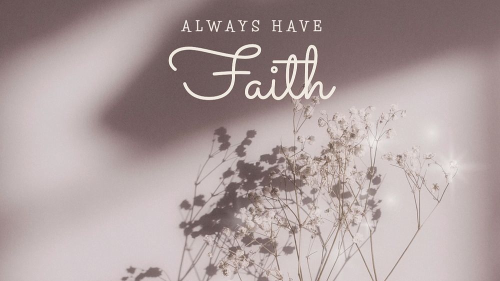 Faith  blog banner template, editable text