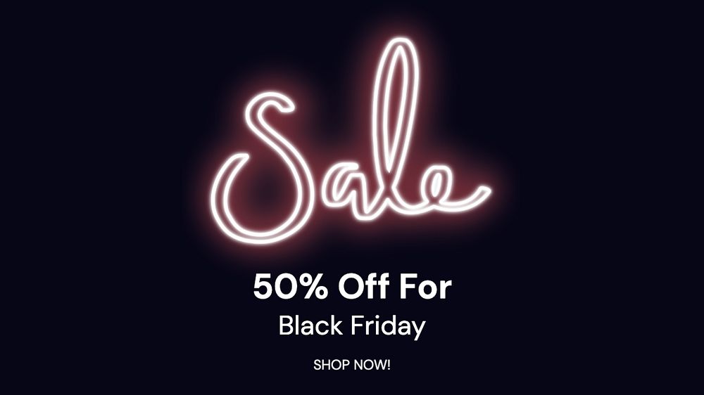 Black Friday  blog banner template, editable text