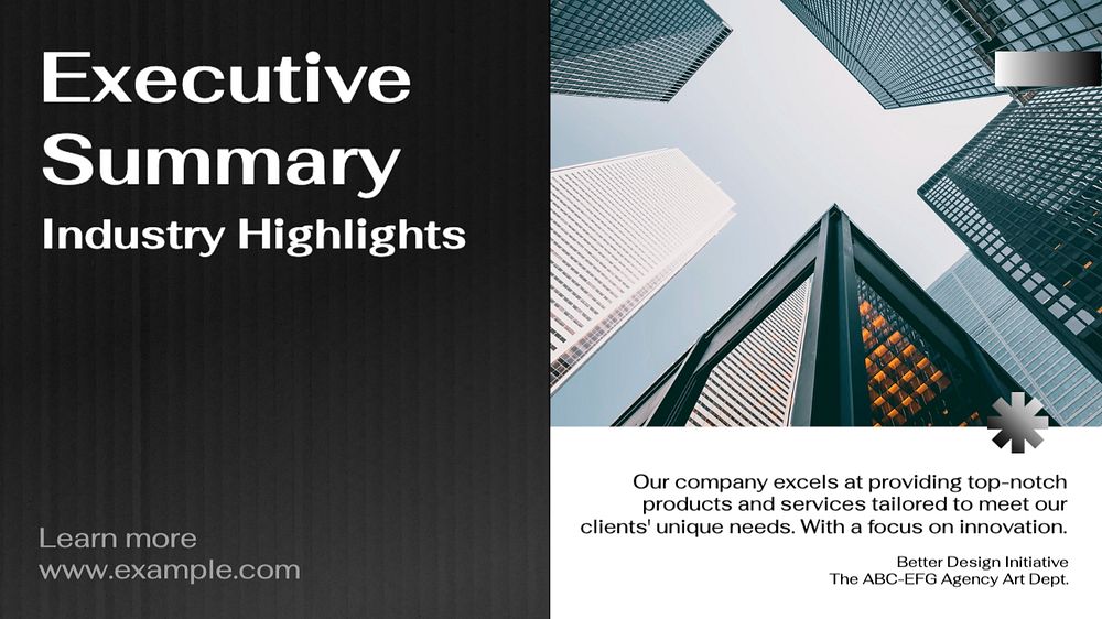 Corporate report  blog banner template, editable text