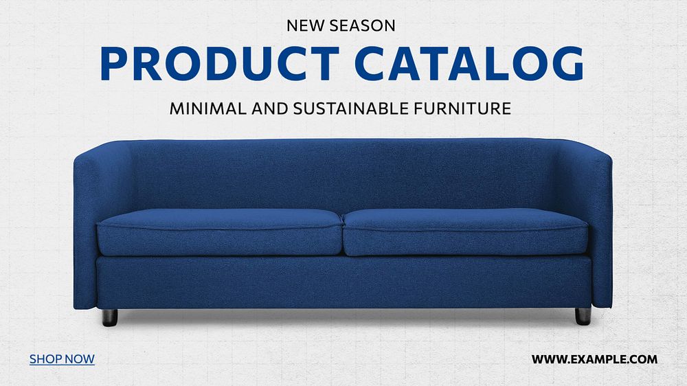 Product catalog  blog banner template, editable text