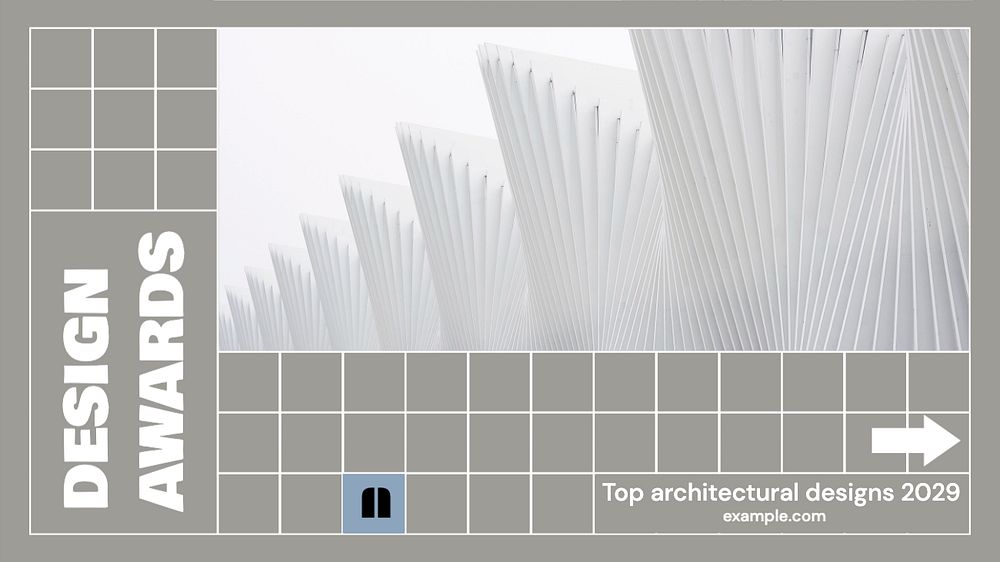 Architectural design blog banner template, editable design