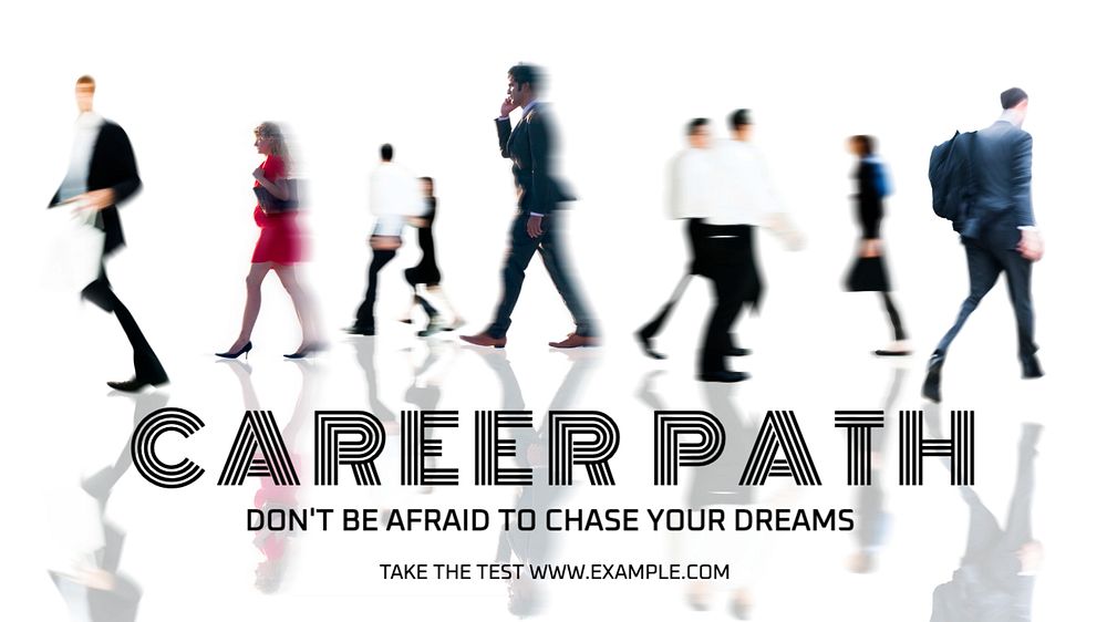 Career path blog banner template, editable design