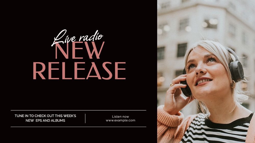 New release blog banner template, editable text