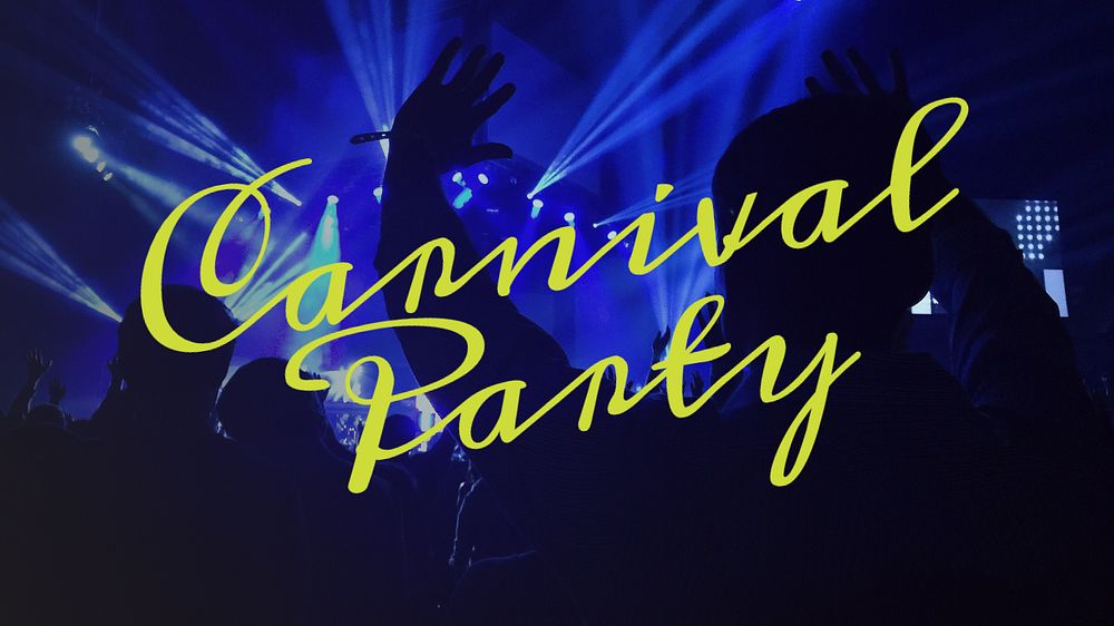 Carnical party blog banner template, editable design