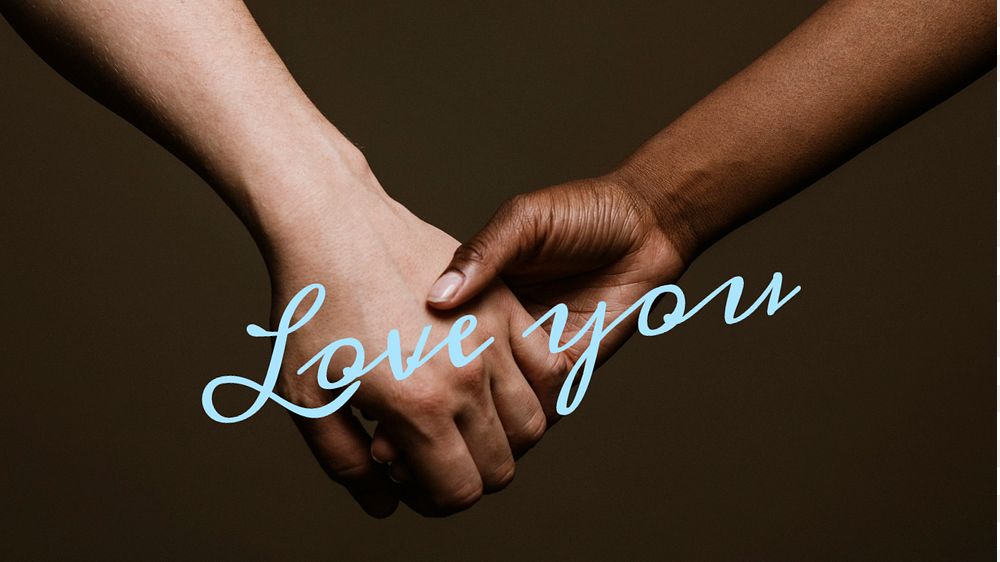 love you  blog banner template, editable text