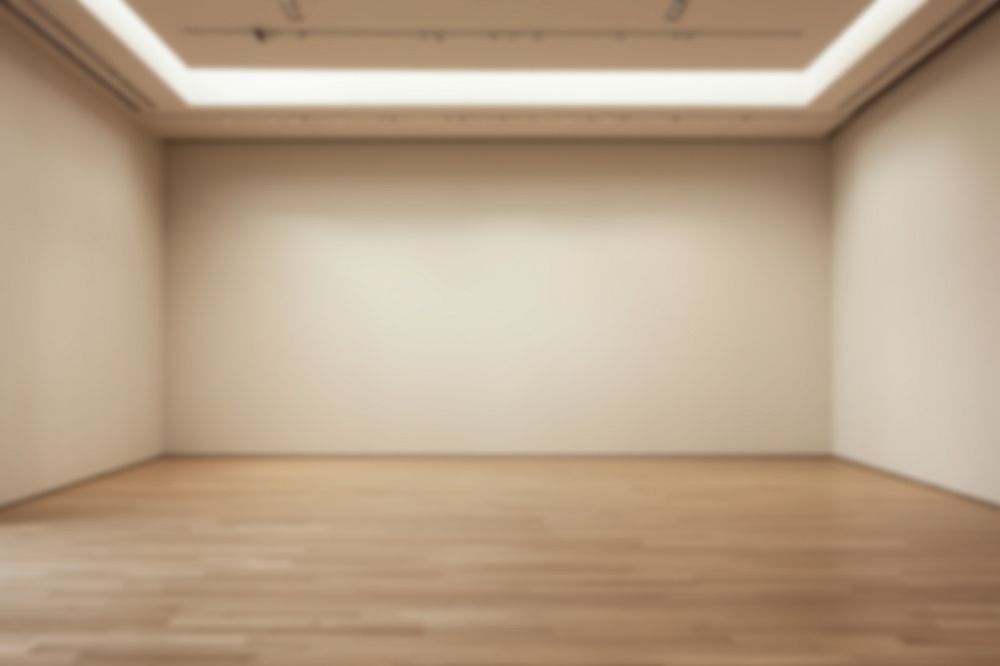 Editable blurred empty minimal studio backdrop