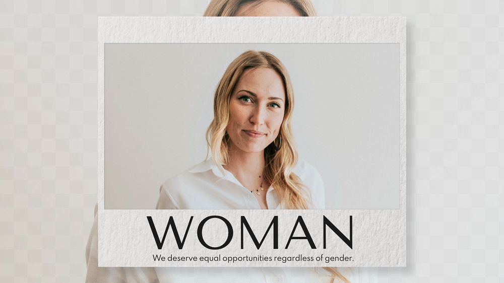 Woman blog banner template, editable text