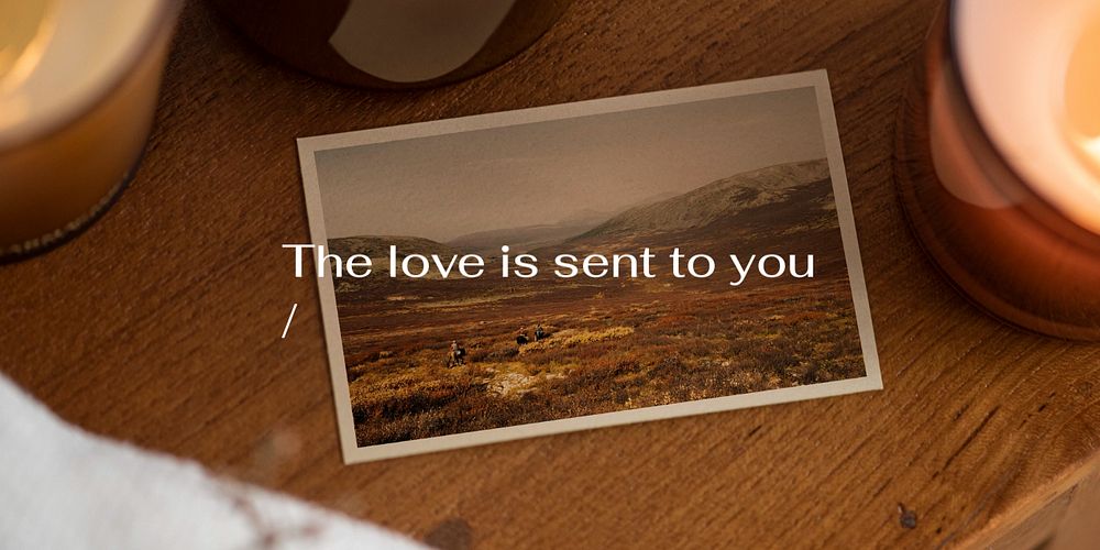 Romantic quote twitter post template, editable design