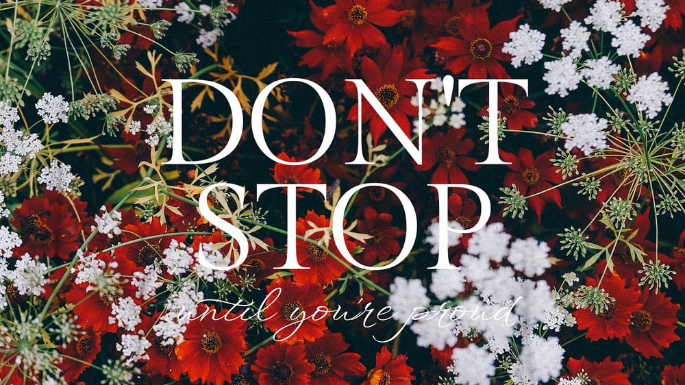 Motivational quote blog banner template, editable text