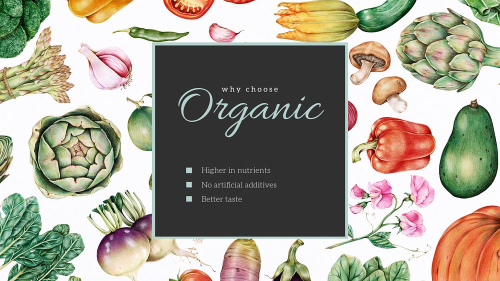 Organic blog blog banner template, editable text