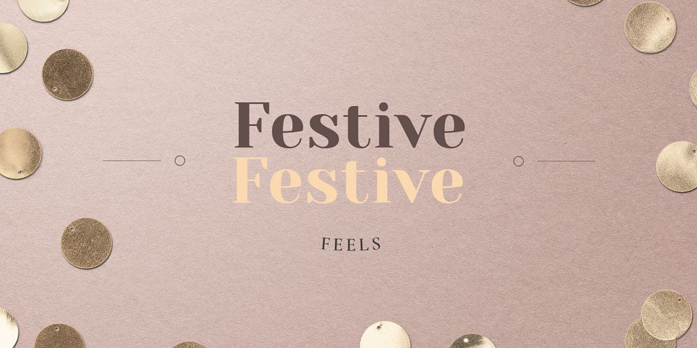 Festive greeting Twitter post template, editable design