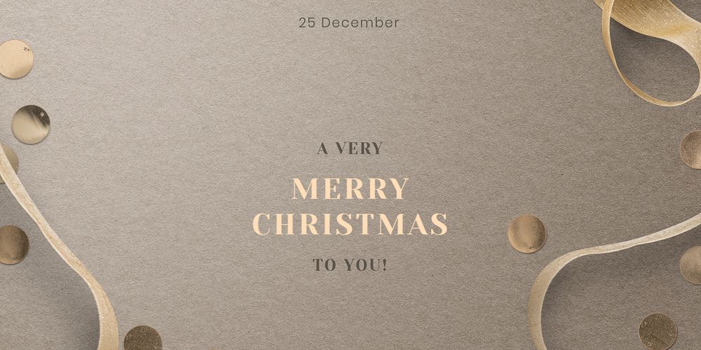 Merry Christmas Twitter post template, editable design