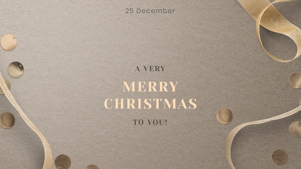 Merry Christmas blog banner template, editable design