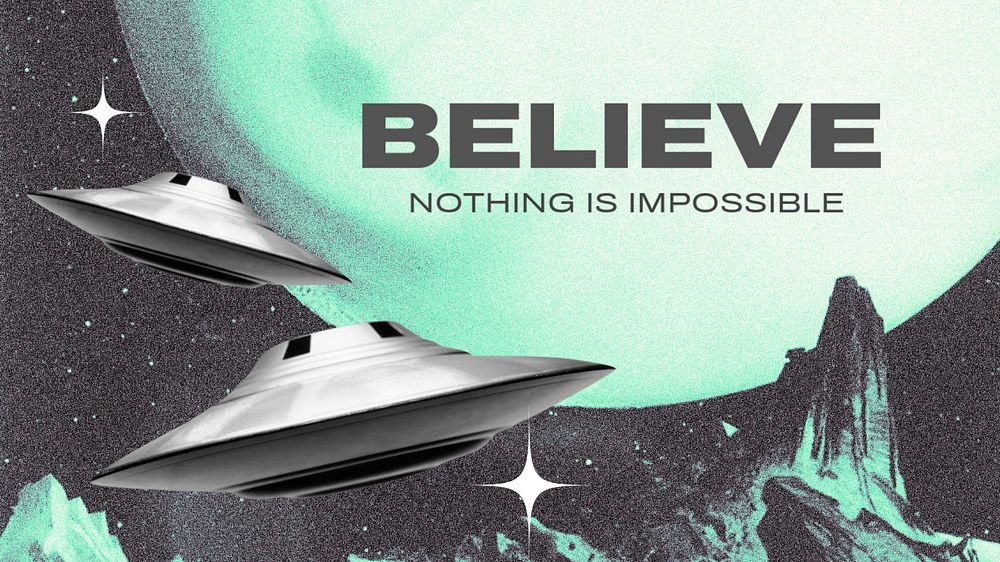 Belief quote blog banner template, editable design 