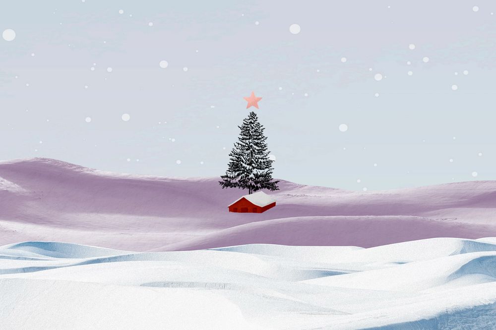 Christmas tree background, winter holidays