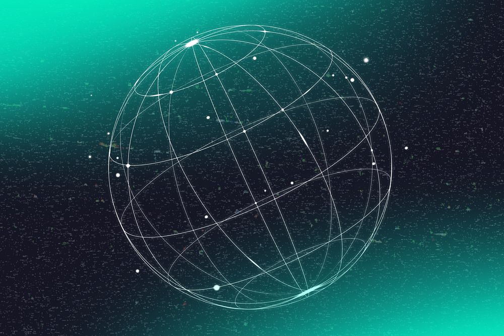 Global network background, editable digital remix design