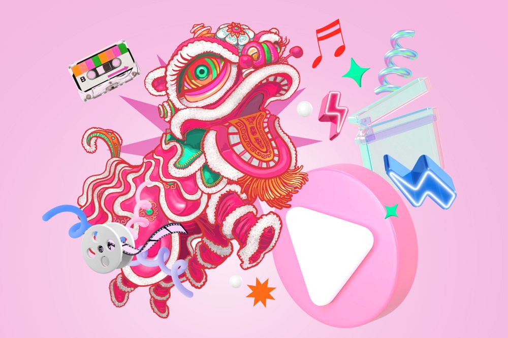 Chinese New Year multimedia remix, editable design