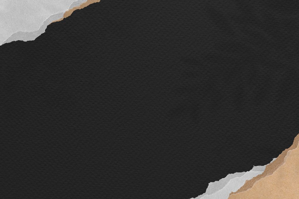 Black ripped paper border background, editable design