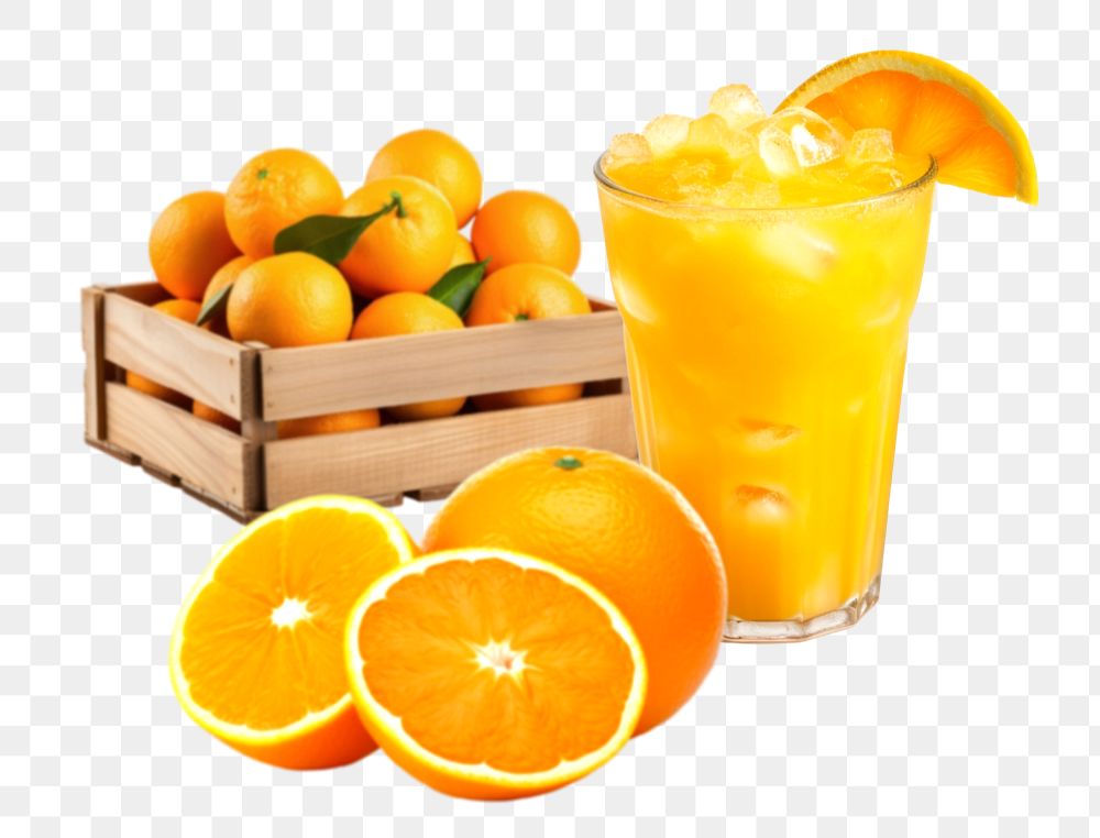 Orange juice png element, food remix, editable design