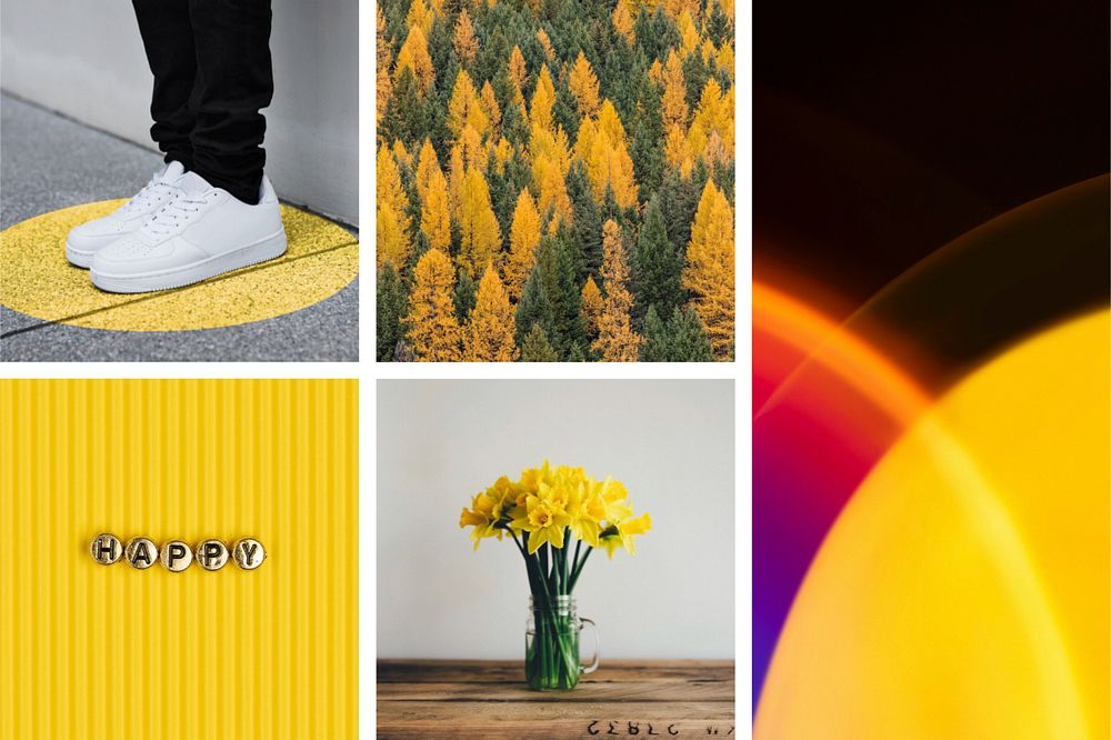 Customizable aesthetic grid photo collage