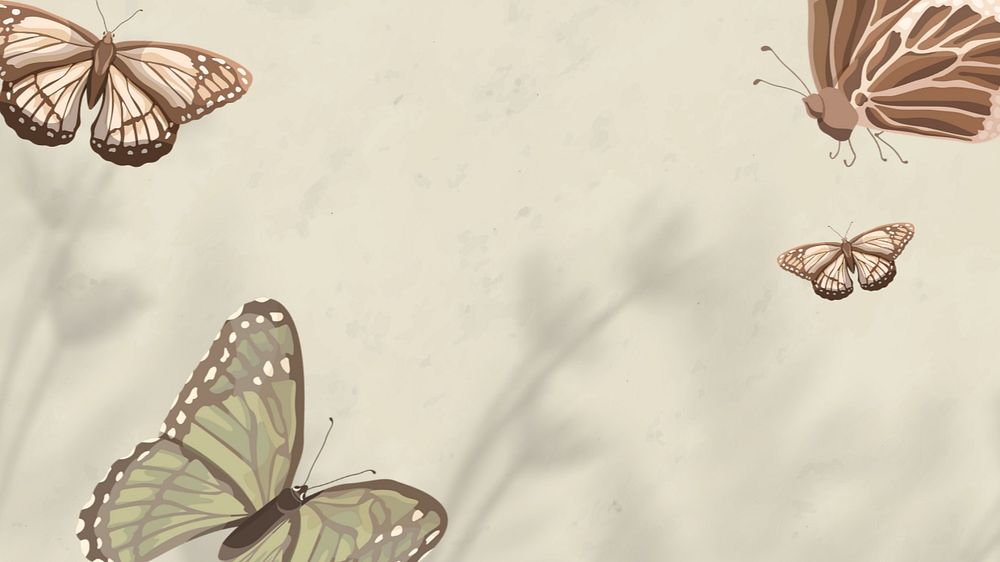 Editable butterfly nature   desktop wallpaper