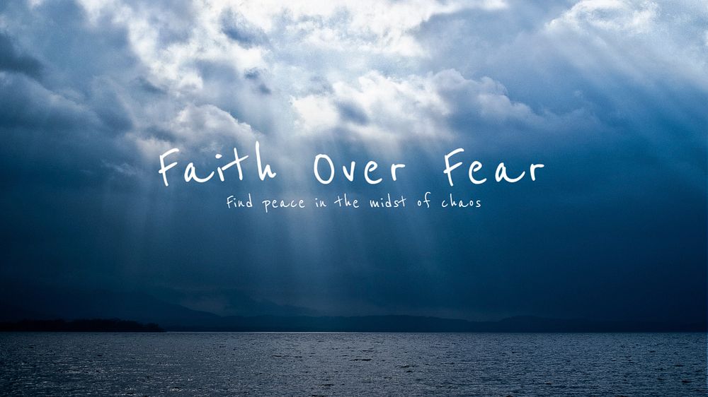 Faith blog banner template, editable text