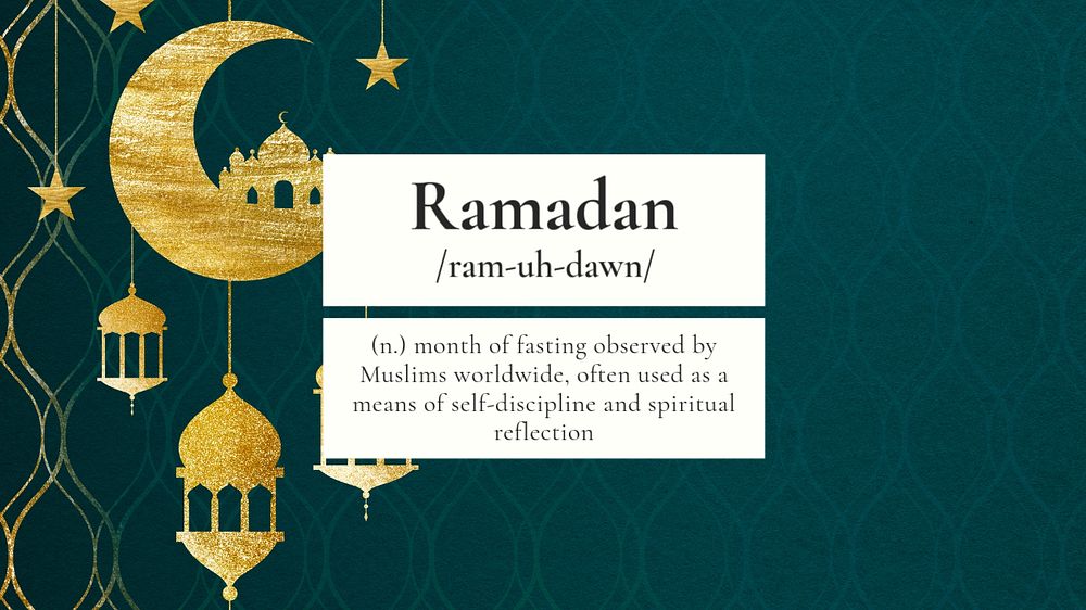 Ramadan Kareem Facebook cover template, editable design