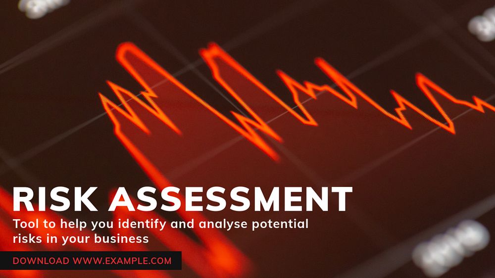 Risk assessment blog banner template, editable text