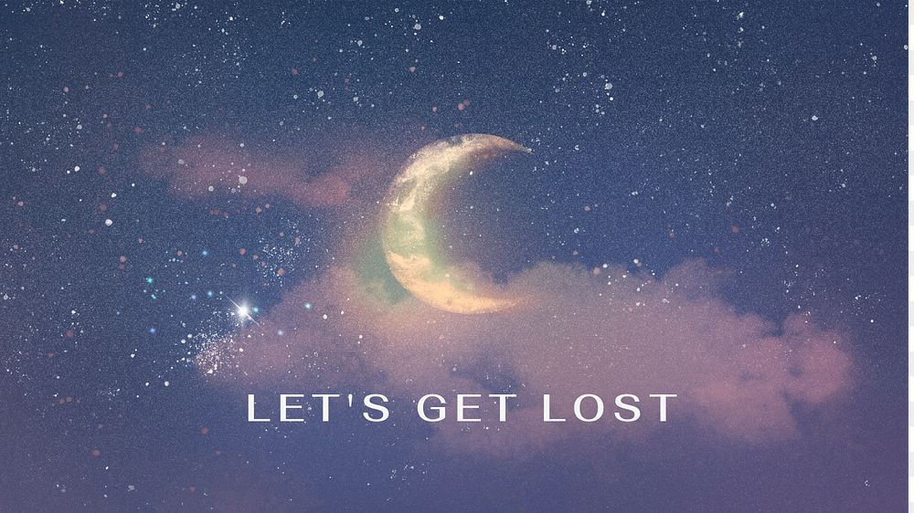 Let's get lost blog banner template, editable text