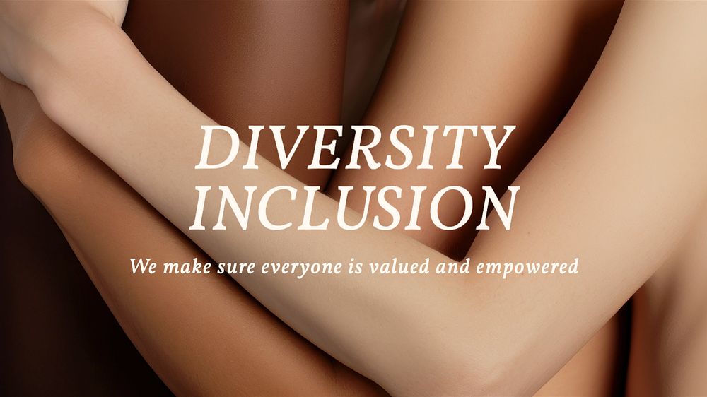 Diversity and inclusion blog banner template, editable text