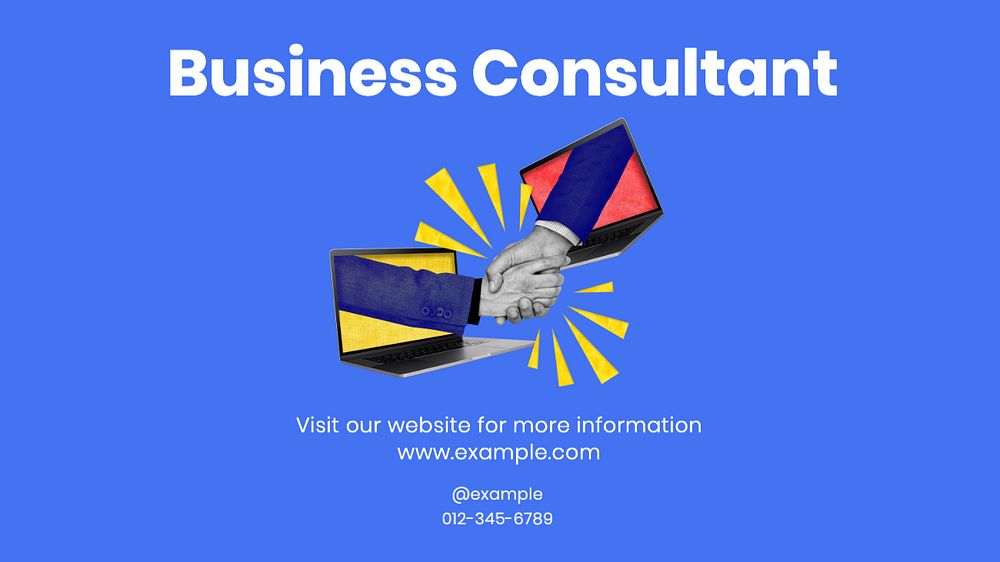 Business consultant Facebook cover template, editable design