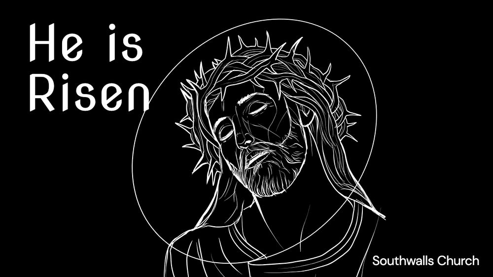 Jesus is risen Facebook cover template, editable design