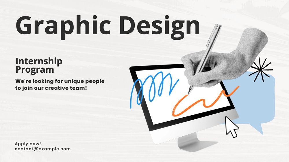 Graphic design Facebook cover template, editable design