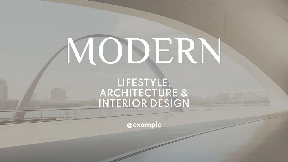 Modern blog banner template, editable text