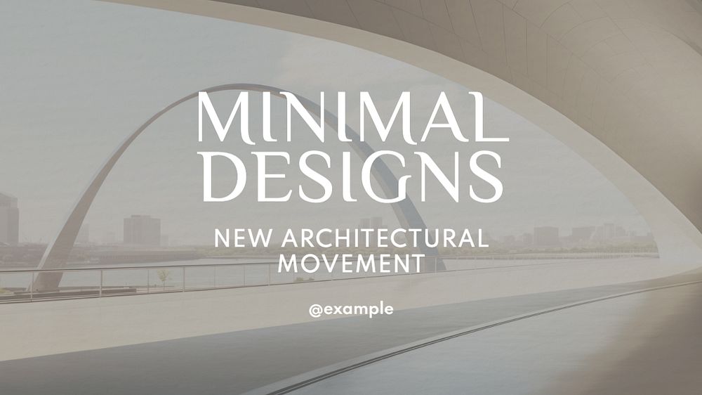 Minimal designs blog banner template, editable text