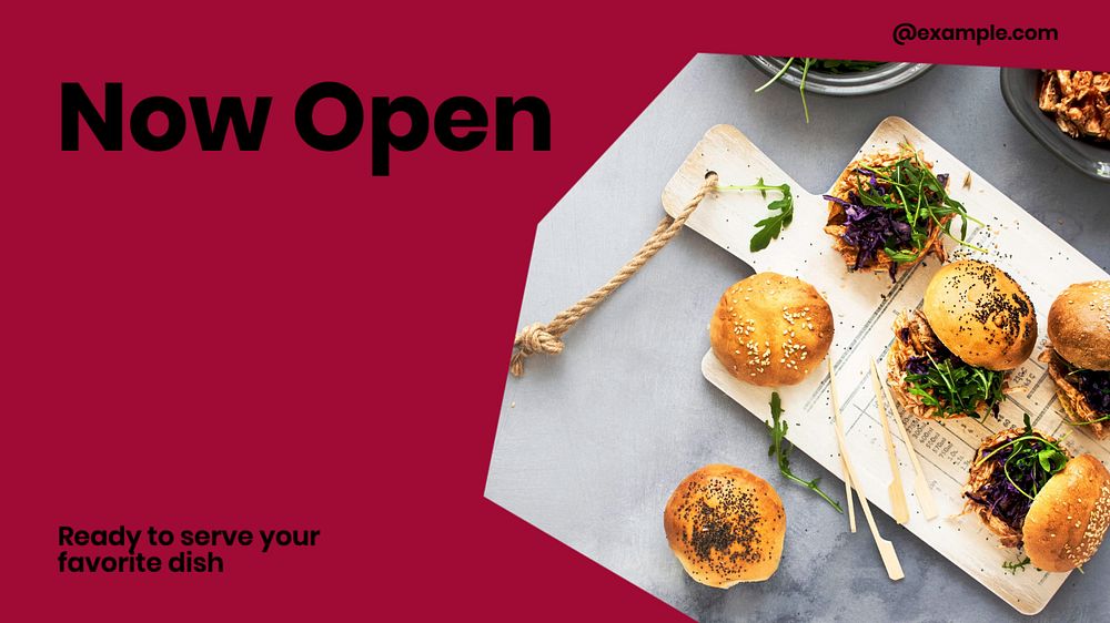 Now open  blog banner template, editable text