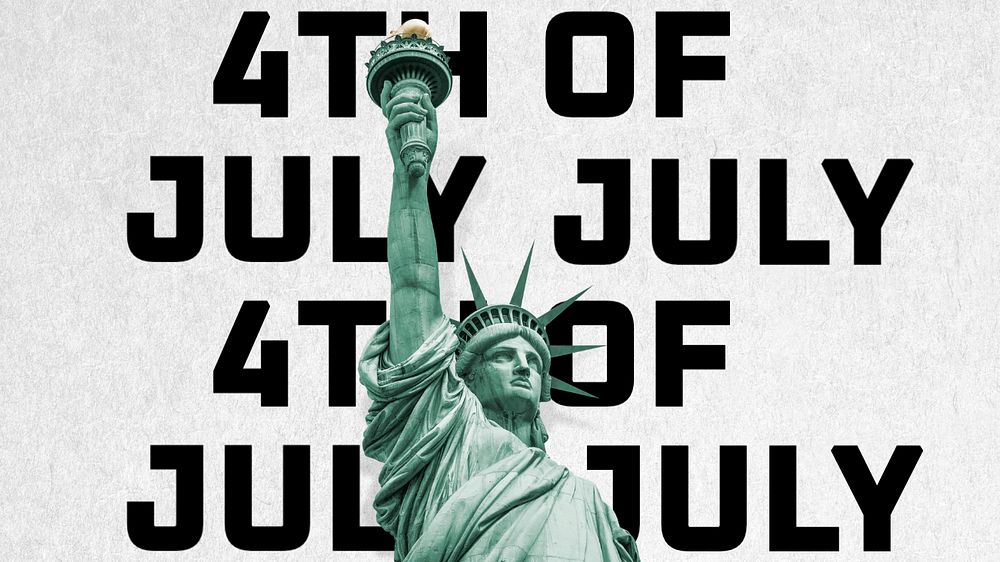 Independence Day  blog banner template, editable text