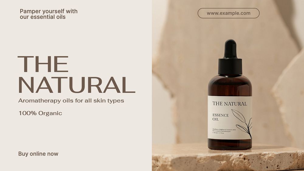 Tha natural  blog banner template, editable text