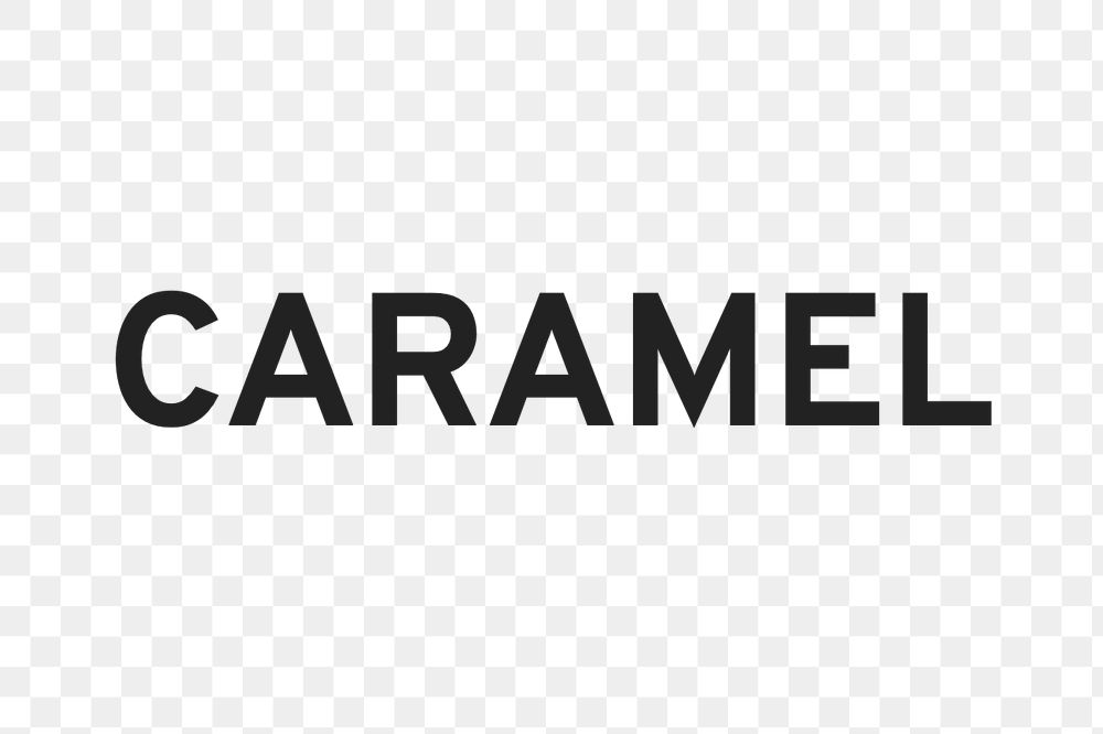 Caramel text