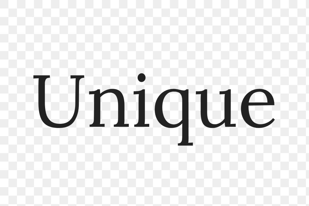 Unique text