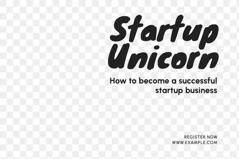 Startup Unicorn text