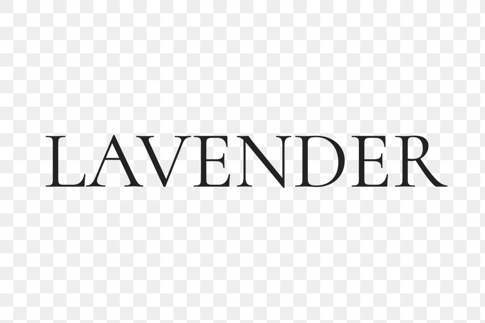 Lavender text