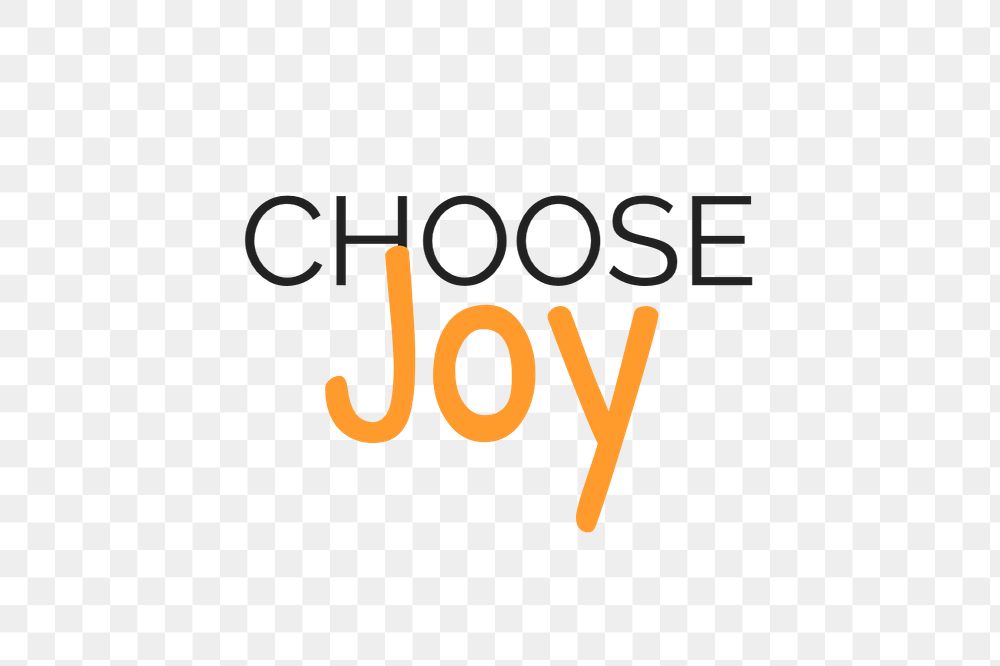 Choose joy text