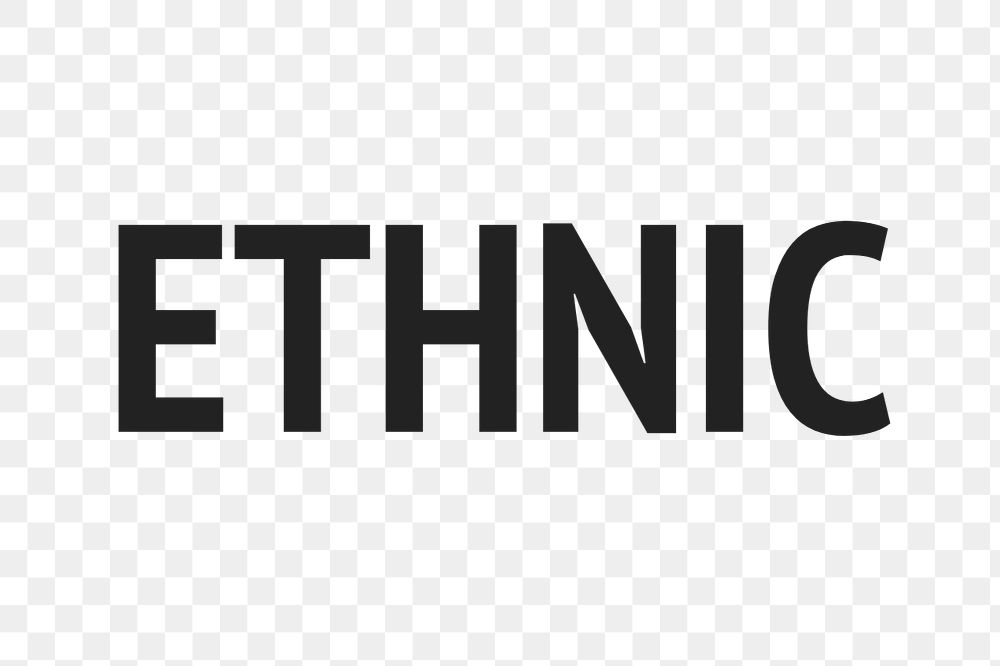 Ethnic  text