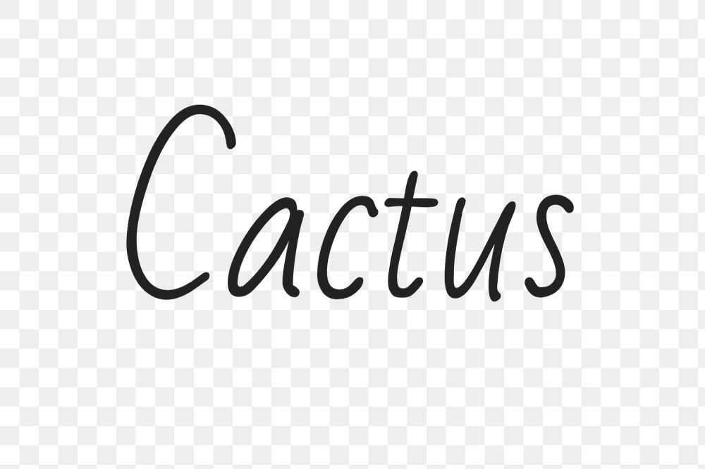 Cactus text