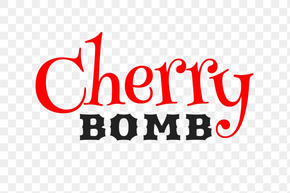 Cherry bomb text