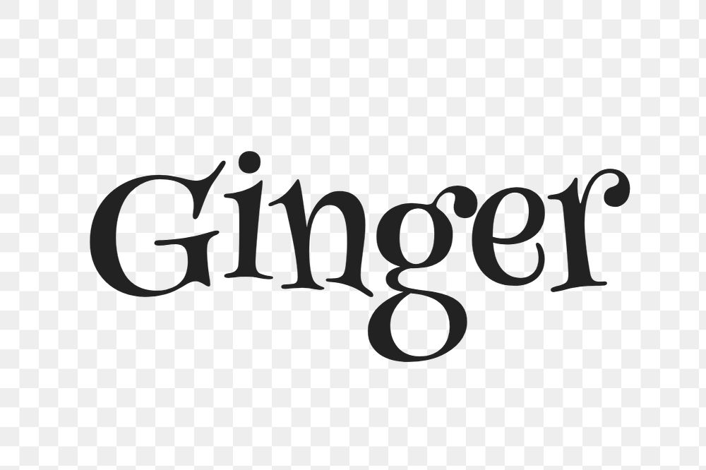Ginger text
