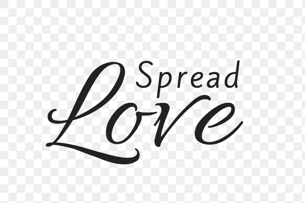 Spread love text